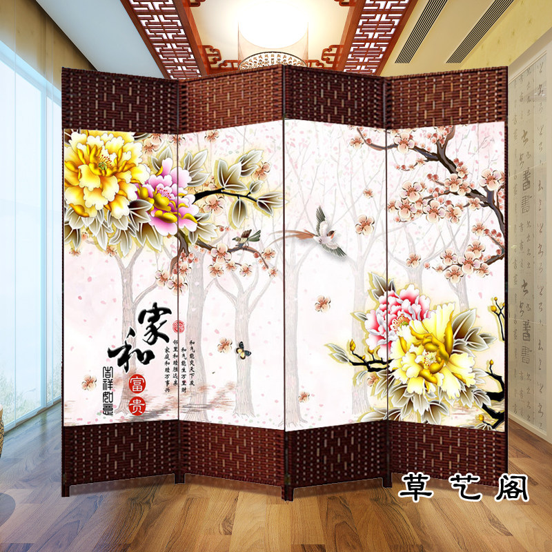 屏风隔断时尚折屏简约现代客厅移动布艺卧室玄关欧式酒店中式折叠