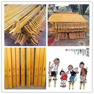 高跷成人高跷民间传统木质高跷儿童高跷木踩高跷木传统木高跷 包邮