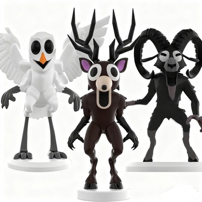 99 Nights in the Forest 森林中的99夜手办周边麋鹿公仔摆件模型