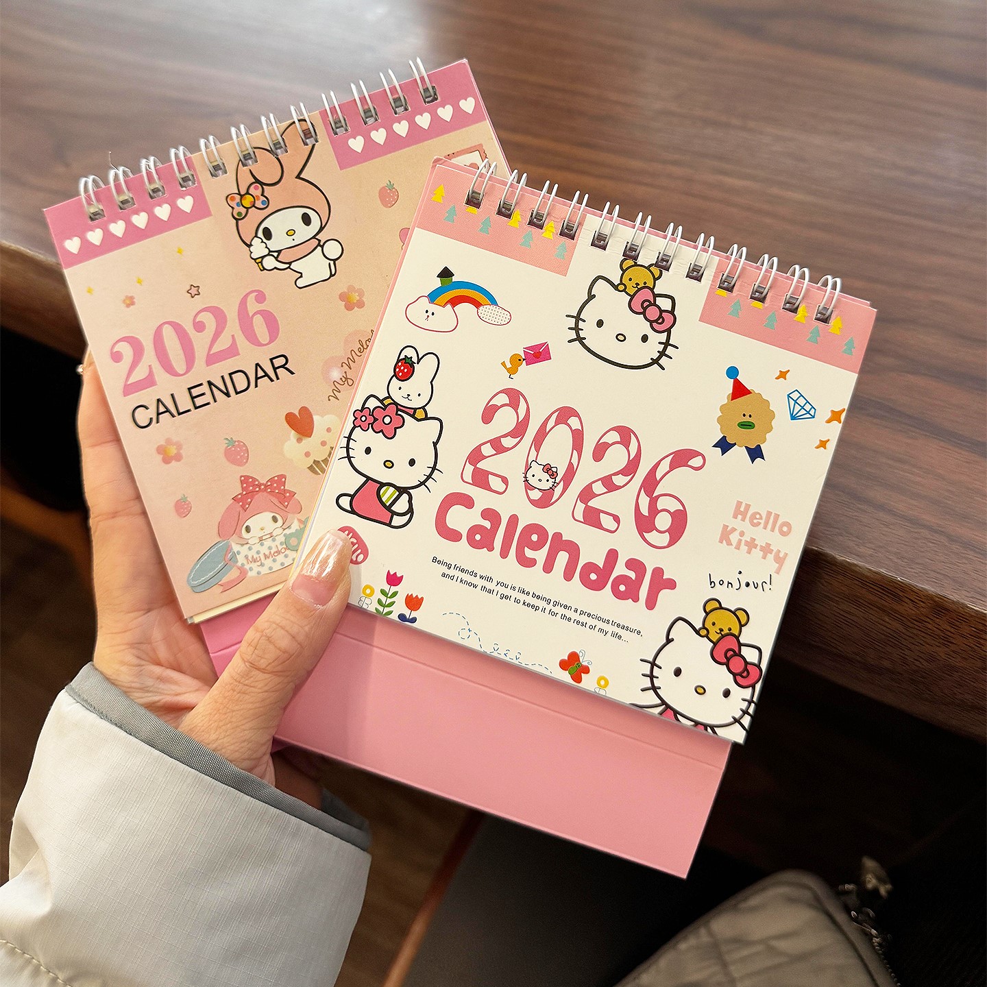 哈喽Kitty日历2026新款高颜值高中生学习打卡日程计划表桌面摆件