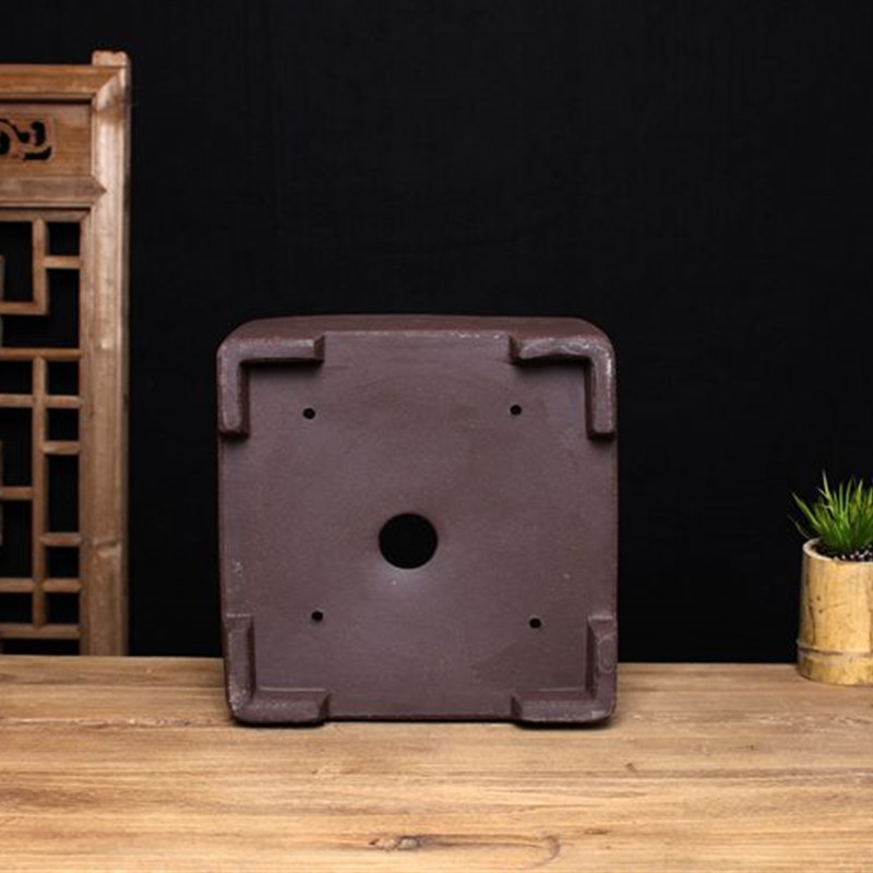 紫砂花盆四方盆中国风盆景盆花卉绿植阳台盆栽花盆陶瓷花盆大