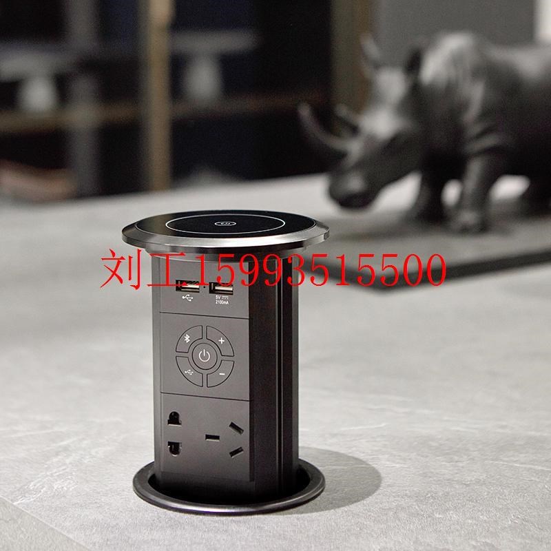 厂家直销岛台厨房桌面嵌入式智能开关usb多口多插位插排升降插座