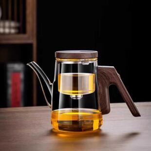 磁吸飘逸杯泡茶壶无杆一键下水高档办公茶具茶水分离杯家用冲茶器