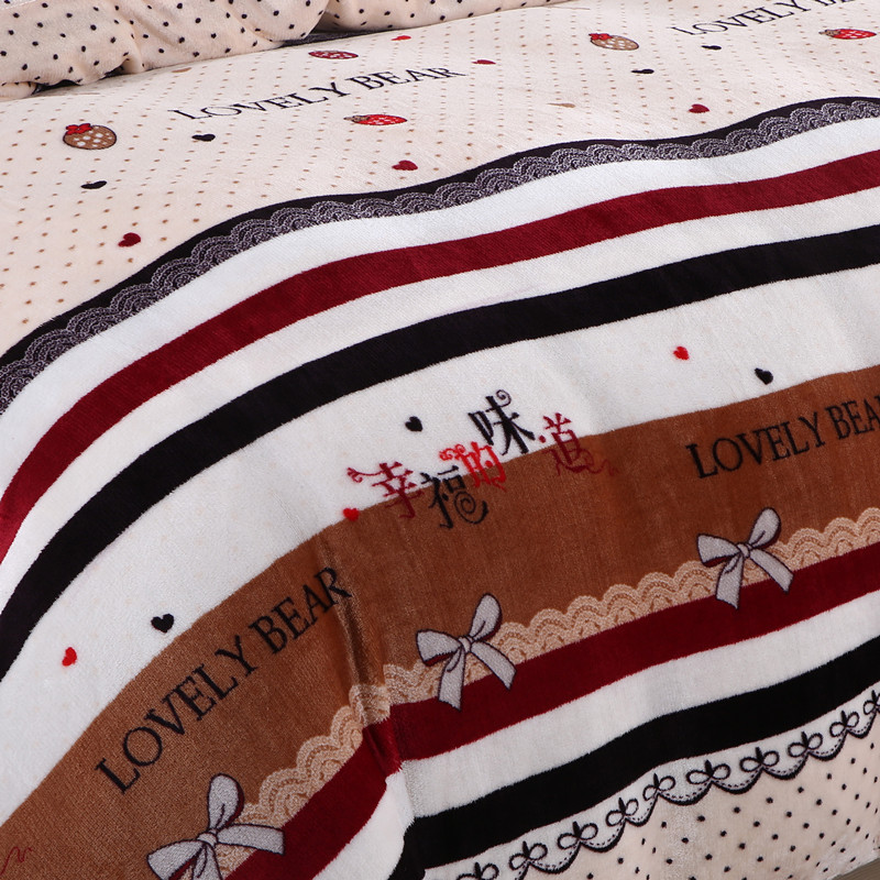 加绒法兰绒珊瑚绒被套单件秋冬毛毯子毛绒儿童法莱绒单人被罩双人