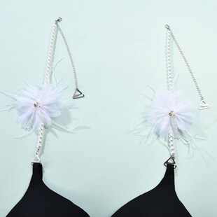 新款 百搭可内衣肩带甜美可爱仙女花朵高级外露胸罩带 文胸肩带夏季