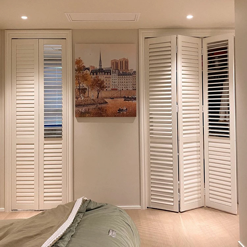百叶门摺叠门定制遮光透气隔断衣柜柜门储物门整体橱柜门卧室门拉