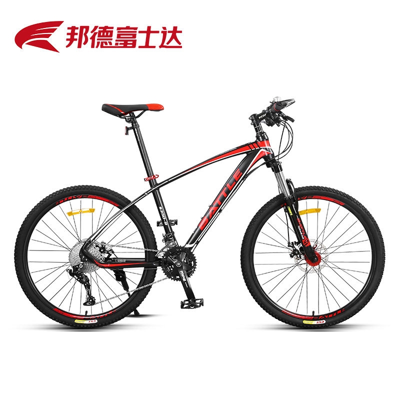 邦德富士b达山地车自行车男女学生成人越野变速超轻双碟刹赛车单