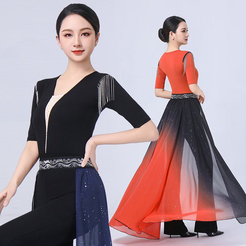 2025年新款形体服套装形t体训练服装女高端练功导师模特走秀形体
