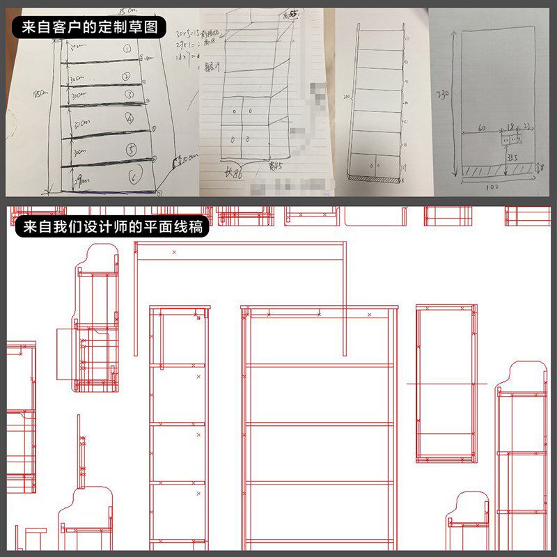 实木书架定制儿童房间全屋定制家具整体组合书房衣柜全按面积计价