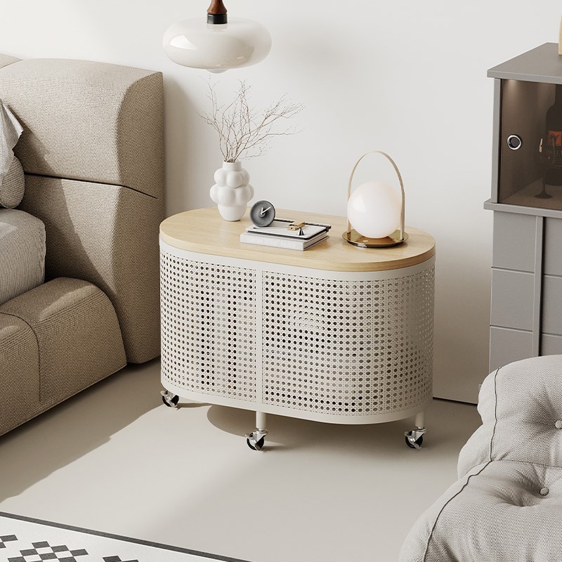 床头柜卧室简约现代可移动小型储物柜网红简易铁艺小户型收纳柜子