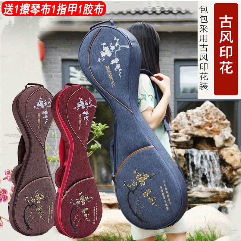 成人琵琶包 加厚便携轻便琵琶背包 印花琵琶琴包琵琶套Y袋可提可