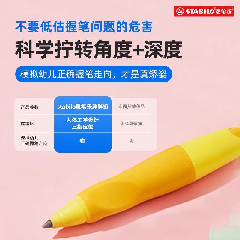 思笔乐自动铅笔小学生专用0.5铅芯不断芯儿童hb/2b胖胖铅笔pro