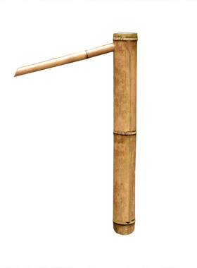 竹流水摆件庭院竹子装饰造景鱼缸石槽流水喷泉水景日式竹子流水器