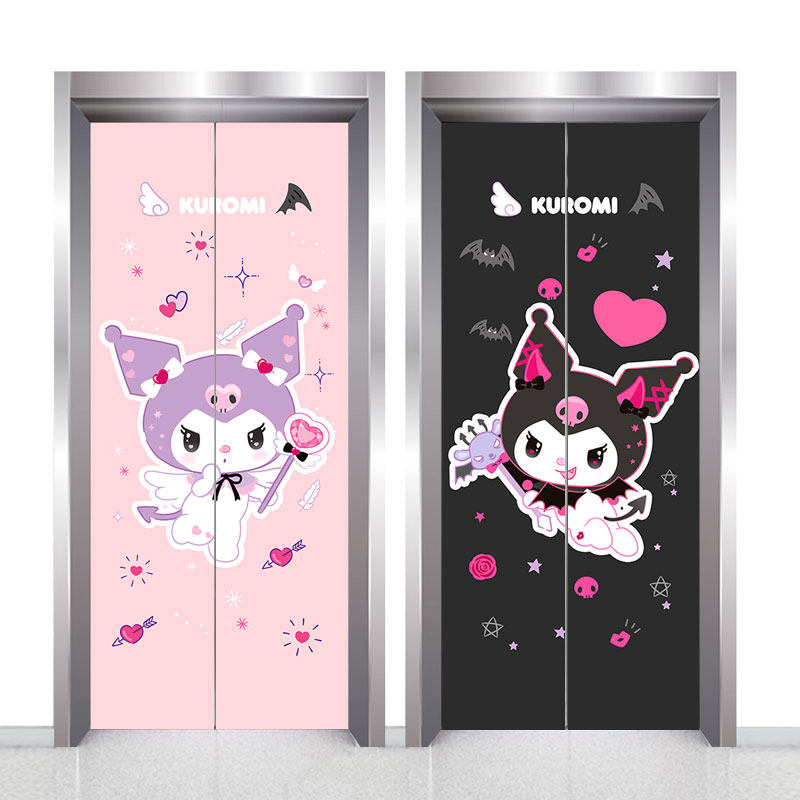 入户电梯门装饰贴画定制卡通可爱改造贴膜网红一梯一户电梯门贴纸,家居饰品,门贴,淘宝优惠券,粉丝福利购,淘宝优惠卷