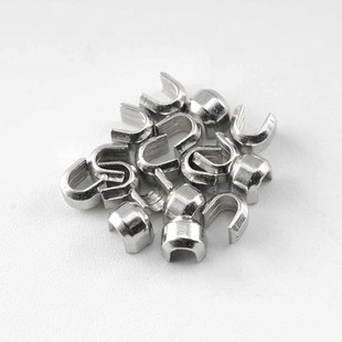 金属号U型5档口防98拉头脱落四脚卡扣止口前码号上止尼龙拉链