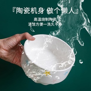 猫咪冬天恒温陶瓷喝水碗宠物狗狗自动加热喂水器饮水机酸奶机粮碗