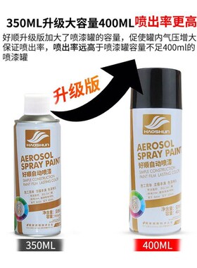 柒汽车喷漆自喷漆漆手摇漆喷头盔银色家用油大红装饰灰色罐轱辘银