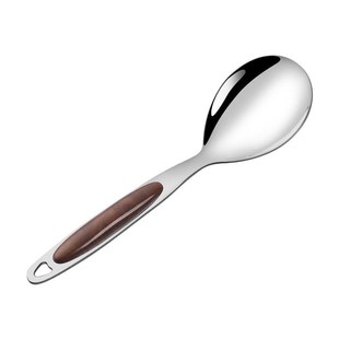 不锈钢大饭勺厨具饭锅勺子盛粥勺饭勺大分餐勺分菜勺打饭勺公用勺