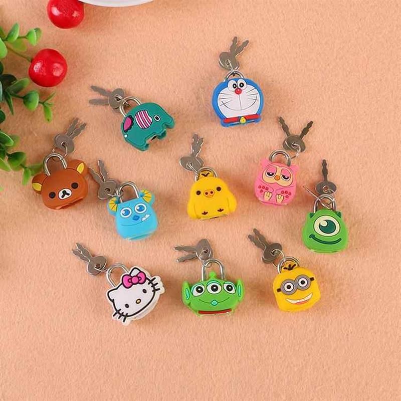 可爱小号挂锁学生行李箱包锁头宿舍柜子抽屉迷你锁寝室卡通书包锁