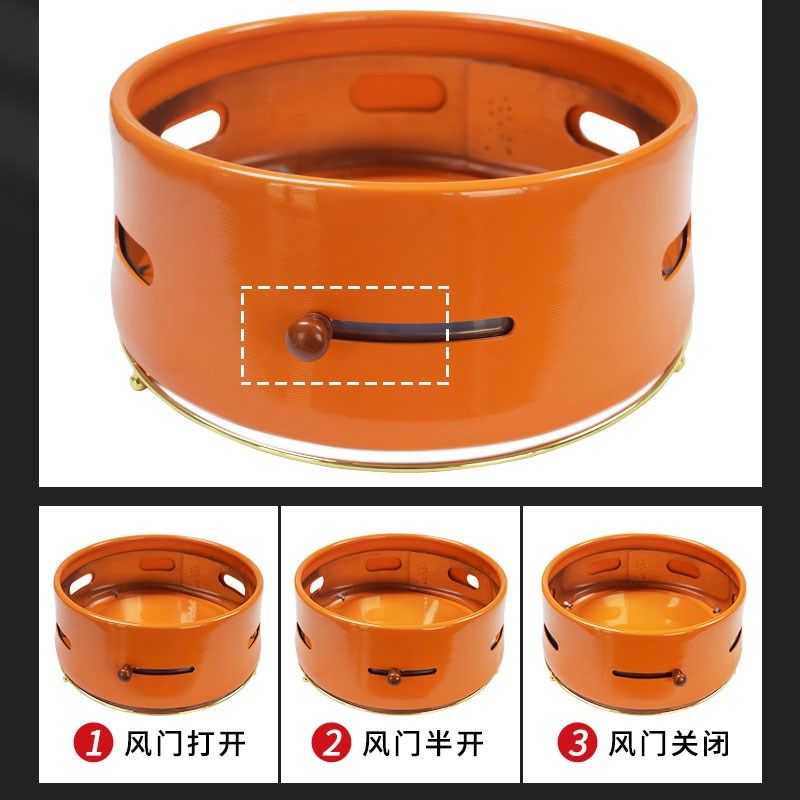 韩式台上碳烤炉木炭烧烤炉商用西塔老太太炭烤炉网红烤肉店烤肉炉