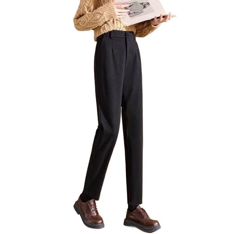 秋冬小个子黑f色毛呢裤女大码新款梨型身材遮胯显瘦九分小脚烟管,女装/女士精品,大码裤装,淘宝优惠券,粉丝福利购,淘宝优惠卷