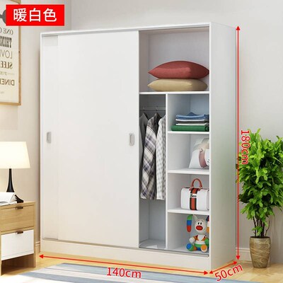 新款一米1宽的简衣柜1木质易组装衣现代经济型2成人衣柜衣橱柜柜8