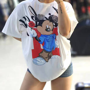 civilregime迪士尼系列短袖 200克轻薄透气柔软水洗高弹力