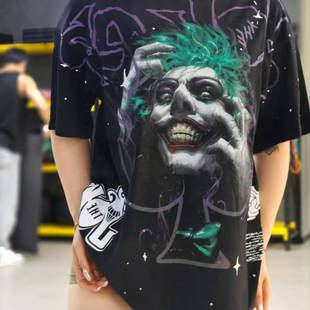 civilregime漫威小丑男短袖 240克重磅高弹透气不闷汗