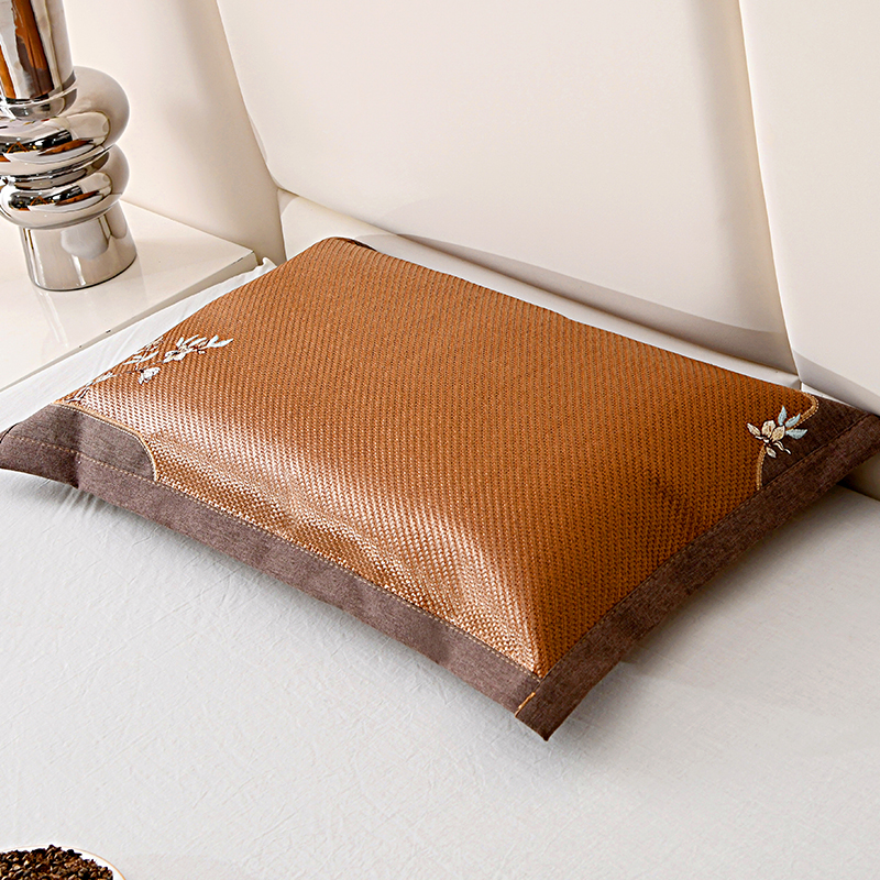 全纯荞麦皮壳夏天季凉席枕头枕芯家用助睡眠护颈椎专用整头成人男