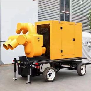 移动排涝泵车 柴油水泵机组300立方500立方防汛排涝800立方拖车式