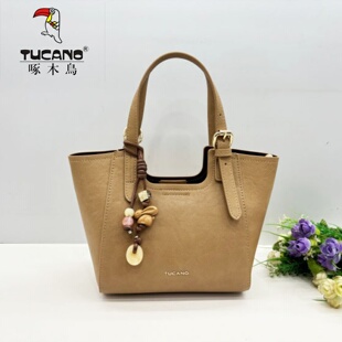 时尚 女包2026新款 真皮气质菜篮子包TBL0941 啄木鸟专柜正品 TUCANO