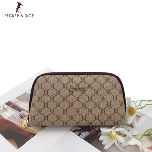 印花贝壳包手拿包手腕包0888钱包 商场同款 啄木鸟女包正品 2025新款