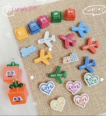 1.25合金黑色字牌到 高保合金字牌飞机爱心键盘