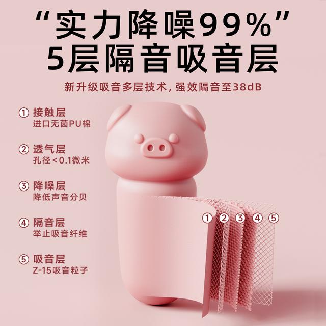 【强隔音】困困鸭小猪耳塞慢回弹睡眠隔音防吵防噪音开学不伤耳图片
