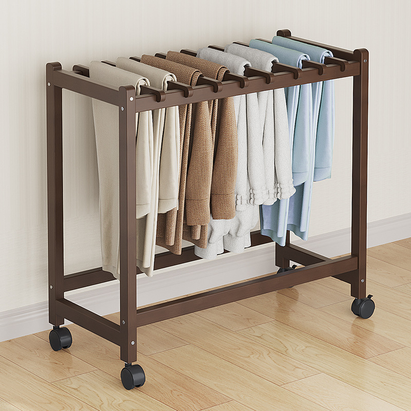 可移动裤架多功能浴室理发店无痕毛巾架落地裤子收纳神器带轮家用