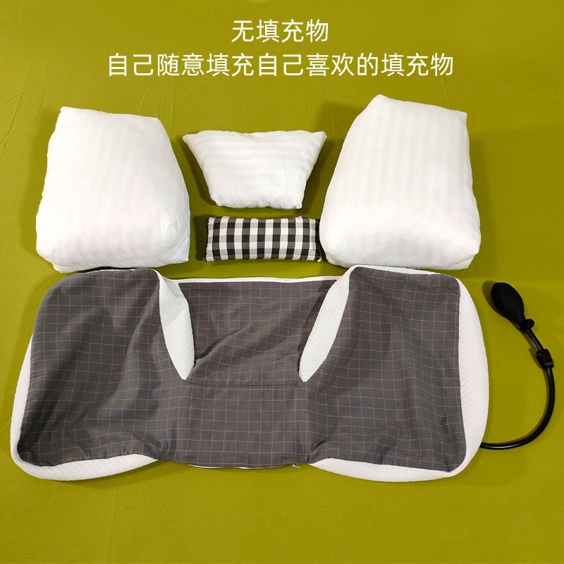 颈椎枕头改善颈椎修复高度高低可调节软硬枕反弓变直睡觉分区枕套