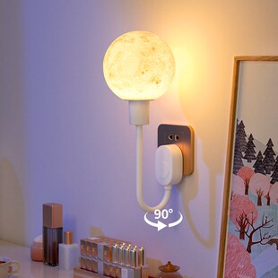 创意月球灯床头灯插电卧室浪漫气氛灯氛围感好物治愈系月亮小夜灯