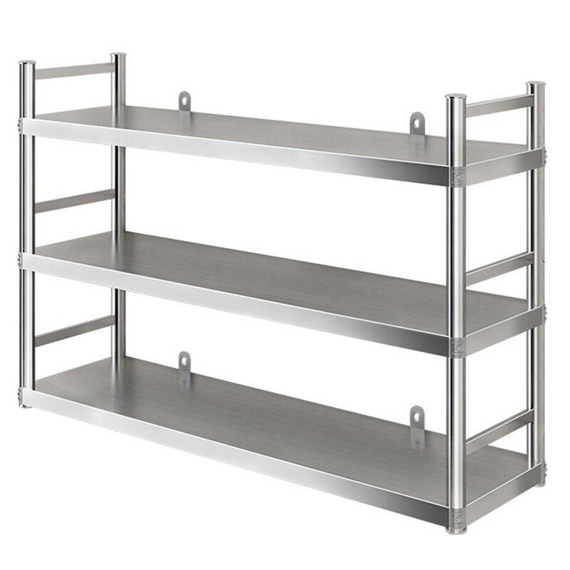 厨房不锈钢壁挂架围栏款置物架微波炉上墙架调味料吊架三3层2货架,厨房/烹饪用具,厨房置物架/置物柜/角架,淘宝优惠券,粉丝福利购,淘宝优惠卷