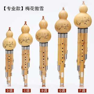 孔雀河初学专业演奏型葫芦丝乐器c调降b调紫竹楠竹小学生入门自学
