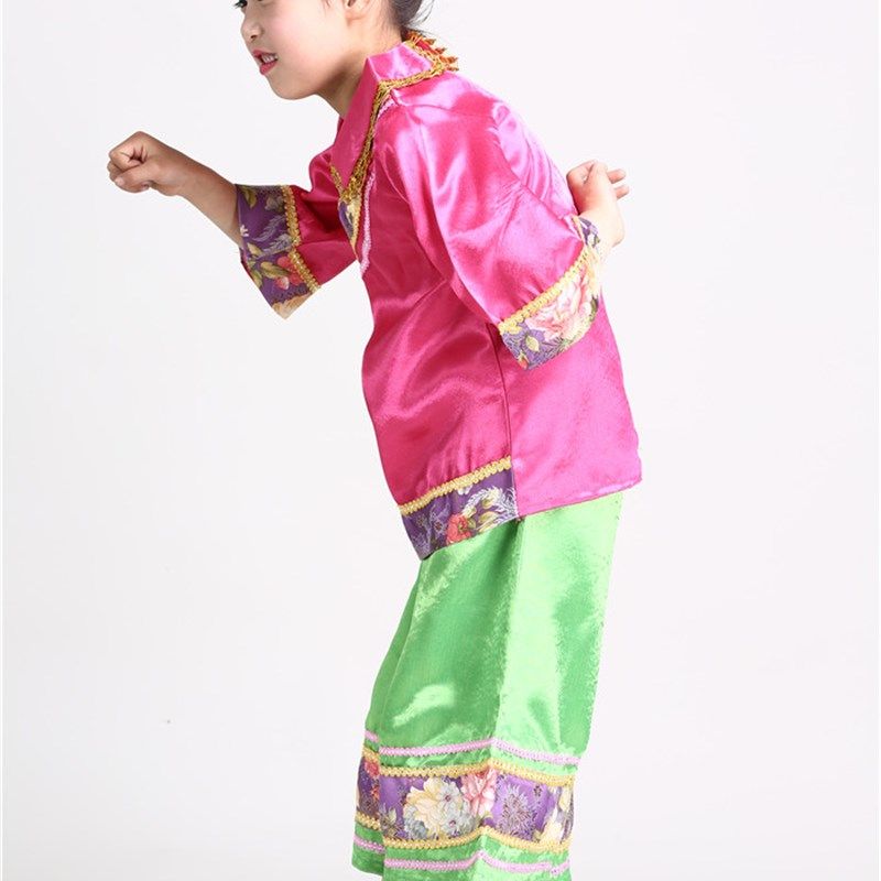 儿童老爷爷老奶奶演出服男女童老头老太太表演服媒婆地主表演服装