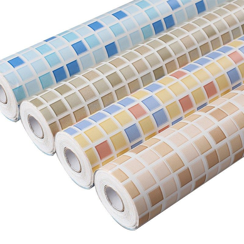 厨房贴纸自粘防潮防水浴室翻新壁纸马赛克格子耐高温加厚PVC墙贴,家居饰品,软装墙贴,淘宝优惠券,粉丝福利购,淘宝优惠卷