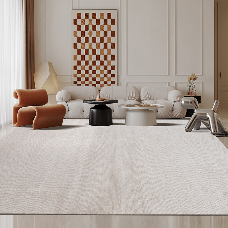 客厅地毯地垫床边毯茶几毯沙发轻奢家用北欧简约美式欧式混纺暖色