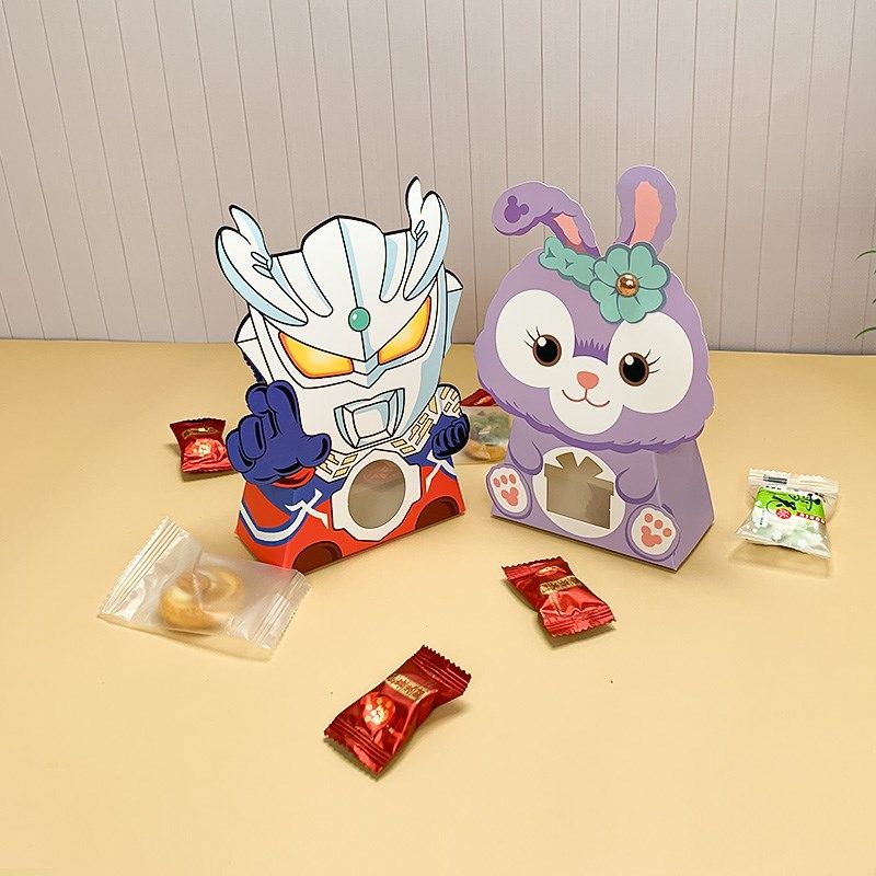 新年礼盒牛扎糖果雪花酥包装礼袋儿童生日分享礼盒宝宝满月周岁