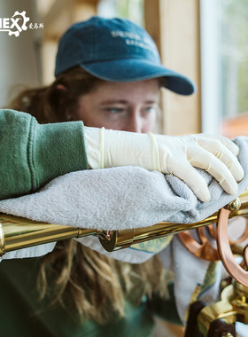 爱马斯乳胶手套TLFC加厚无粉指麻防滑实验室酒店厨房卫生洗碗通用