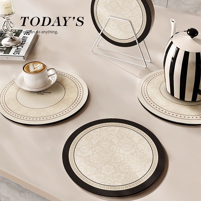 隔热垫餐垫防烫耐高温垫子防水防油法式轻奢高级感杯垫餐垫隔热盘,居家布艺,餐垫,淘宝优惠券,粉丝福利购,淘宝优惠卷