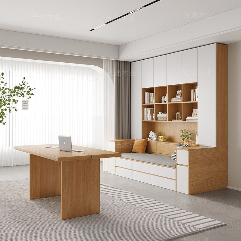 沙发书柜一体客厅墙柜书橱组合多功能家用卡座书架背景储物柜定制,住宅家具,功能沙发,淘宝优惠券,粉丝福利购,淘宝优惠卷