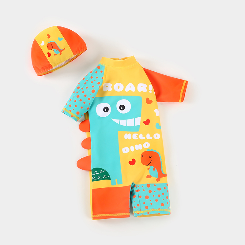 宝宝泳衣男宝可爱泳装女童2022新款女宝宝三岁防晒男童连体泳衣夏