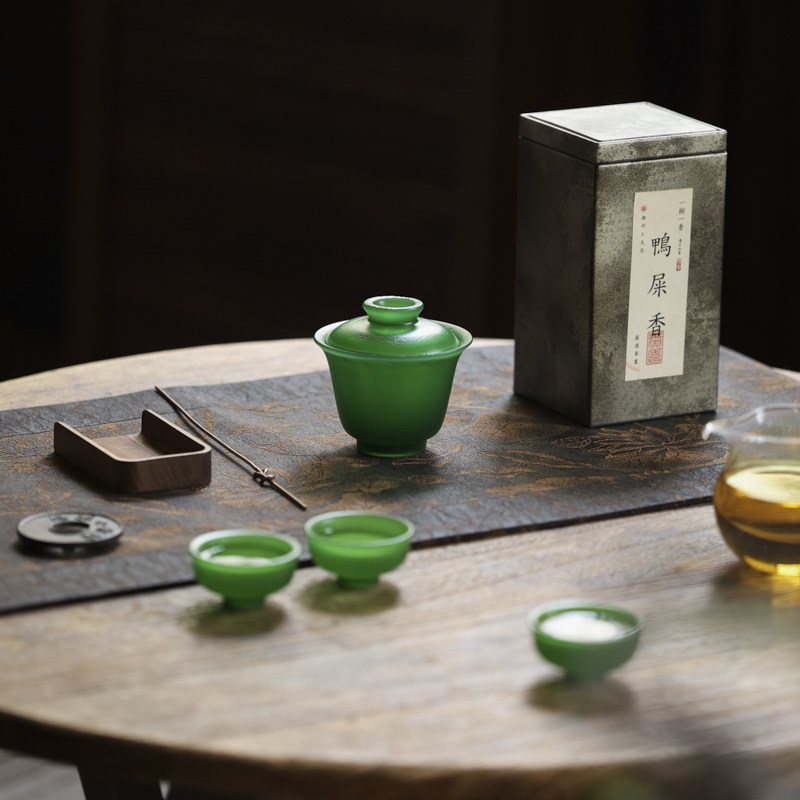 藏器堂 心缘堂琉璃玉见盖碗茶杯套组一盖碗三茶杯家用功夫茶具