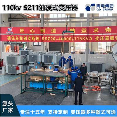 青电变压器厂SZ20-63002500063000KVA/110kv油浸式主变压器