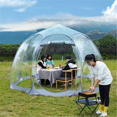 户外露天假日星空顶透明帐篷网红民宿泡泡屋庭院阳光房蒙古包餐厅